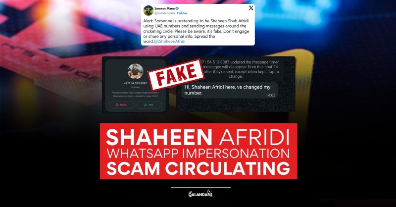 Shaheen whatsapp Scam