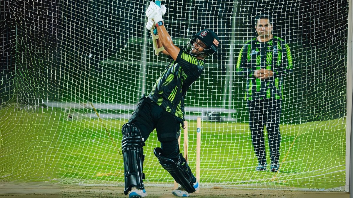 Shaib ul Hasan first training with Lahore Qalandars